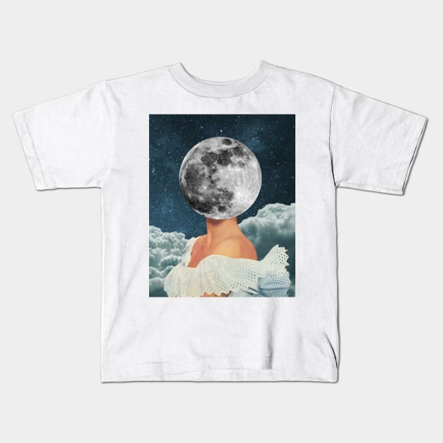 Under the Moon Kids T-Shirt by leafandpetaldesign